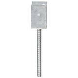 Fence Anchors 6 pcs Silver 12x6x30 cm Galvanised Steel 145320