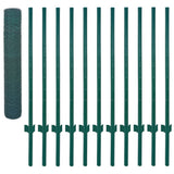 Wire Mesh Fence with Posts Steel 25x1 m Green 144610