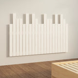 Wall Headboard White 127.5x3x80 cm Solid Wood Pine 824789