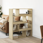 Bookcase Sonoma Oak 100x33x125.5 cm Engineered Wood 3309332