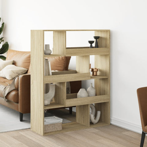 Bookcase Sonoma Oak 100x33x125.5 cm Engineered Wood 3309332