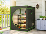 Grow Tent 120 x 120 x 200 cm, Reflective Mylar Hydroponic Growing Tent with 600D Oxford Fabric, T3398P551645