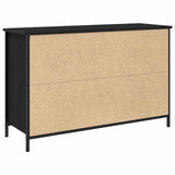TV Cabinet Set Black Oak 101 x 35 x 65 cm Engineered Wood 862927