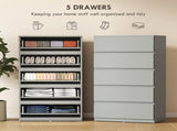 Chest of Drawers, 5-Drawer Storage Cabinets, Modern Dresser, Storage Drawer Unit for Bedroom T3398P555861