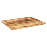 Table Top 100x80x2.5 cm Rectangular Solid Wood Rough Mango 371352