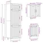 ZNTS 8 Piece Kitchen Cabinet Set Kalmar Sonoma Oak Engineered Wood 3314804