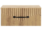 Wall-Mounted Bedside Cabinet 2 pcs Artisan Oak Engineered Wood 898954
