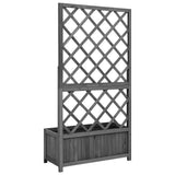 Planter Black Solid firwood Medium Planters Planter 316427