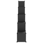 ZNTS Storage Cube Organiser with 15 Cubes Black PP 340545