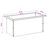 Garden Planter with LED 2 pcs Antracite 30 x 60 x 30 cm Steel 8008089
