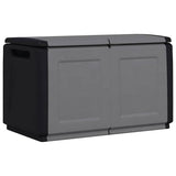 Garden Storage Box 96x53x57 cm 230 L Dark Grey and Black 151817