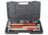 7x Auto Body Repair Tool Kit Craft Panel Beating Hammer and Dolly Set Hammer 43589312