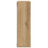 Wall Cube Shelves 2 pcs Artisan Oak 50x15x50 cm Engineered Wood 856605