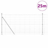 Welded Wire Fence with Concrete Base 25 x 1.2 m 3351513