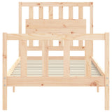 Bed Frame without Mattress 90x200 cm Solid Wood Pine 3192411