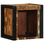 ZNTS Bedside Cabinet Multicolour 40x35x40 cm Solid Wood Reclaimed 4015958