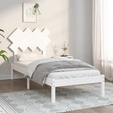 Bed Frame without Mattress White 90x190 cm Single Solid Wood 3104834