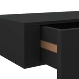 Wall-mounted Drawer Shelf Black 60x23.5x10cm MDF 330257