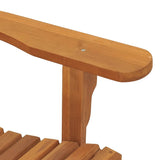 Garden Adirondack Chair Natural Teak Solid teak wood Standard 362699