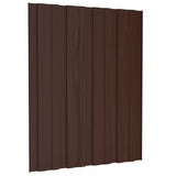 Roof Panel 36 pcs Brown 60 x 45 cm Galvanised steel 42047106