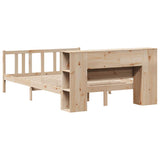 Bookcase Bed without Mattress 120x200cm Solid Wood Pine 3322279