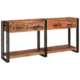Console Tables with Drawer 2 pcs Multicolour 161 x 33 x 75 cm 3324225