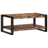 Coffee Table Multicolour 90x50x38 cm Solid Wood Reclaimed 4102717