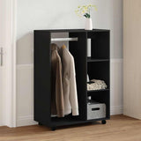Wardrobe Black 80x40x110 cm Engineered Wood 808514