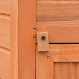 Chicken Cage Solid Pine & Fir Wood 126x117x125 cm 170645