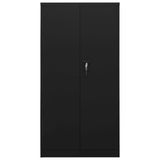 Locker Cabinet Black 90x40x180 cm Steel 335972