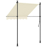 Retractable Awning Cream 200x115 cm Fabric and Steel 368745