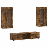 TV Cabinet Set FLORIN 3 pcs Smoked Oak Engineered Wood 3397929