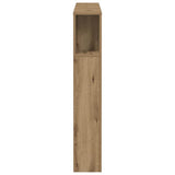 Headboard Cabinet Artisan Oak 100x18.5x102.5 cm Engineered Wood 856877