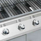 Gas Barbecue Grill 41 Cooking Zone Silver Stainless Steel 310109