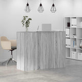 Reception Desk Grey Sonoma 135x50x103.5 cm Engineered Wood 3324192