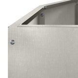 Planter Silver 120 x 60 x 35 cm Stainless Steel 883686