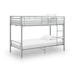 ZNTS Bunk Bed without Mattress Grey Metal 90x200 cm 287911