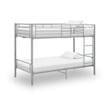 Bunk Bed without Mattress Grey Metal 90x200 cm 287911