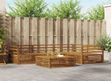 Outdoor Sofa Set 5 pcs Natural Solid Acacia Wood 3373399