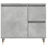 ZNTS 3 Piece Bathroom Furniture Set Concrete Grey Engineered Wood 3190217