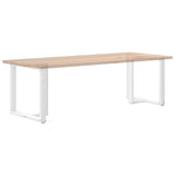 Dining Table Legs T-Shaped 2 pcs White 80x35x cm Steel 4013061