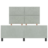 ZNTS Bed Frame Light Grey 160x200 cm Velvet 3345017