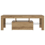 TV Cabinet with LED Lights Artisan Oak 120x36.5x40 cm Engineered Wood 856302