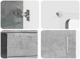 Sideboard with Shelf FLORIN Concrete Grey 55.5 x 29 x 100 cm 880254