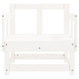 Garden Chairs 2 pcs White Solid Wood Pine 825388