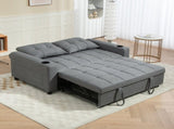 Two-Seater Pull-Out Sofa Bed - Charcoal Grey T3398P344481