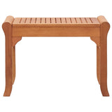 Bench Natural Wood Solid eucalyptus wood 64 cm Durable Bench 47289