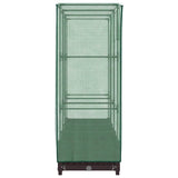 Raised Bed with Greenhouse Cover Rattan Look 120x40x123 cm 4015797