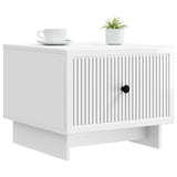 Coffee Table High Gloss White 49 x 50 x 40 cm Engineered Wood 894049