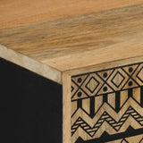 Sideboard 90x33.5x75 cm Solid Rough Wood Mango 4018656